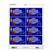 Label Kinder Boekenetiketten Stickers Grote Maat V (Full Sheet)