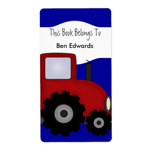 Label Kinderen Boeklabels Stickers Groot (Voorkant)