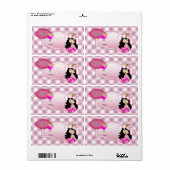 Label Kinderen Cadeaubijlage Verjaardag Roze (Full Sheet)