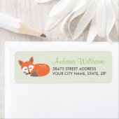 Label klein fox-adres (Insitu)