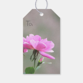 Label klein Roos Cadeaulabel