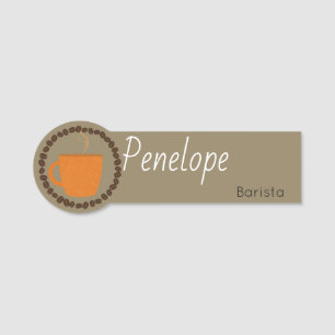Label Koffiebeker werknemers Naamplaatje