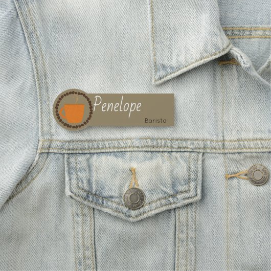 Label Koffiebeker werknemers Naamplaatje (In situ)