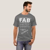 LABEL Londen Farnborough Airport FAB T-shirt (Voorkant volledig)