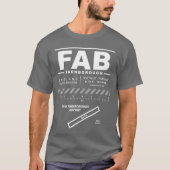 LABEL Londen Farnborough Airport FAB T-shirt (Voorkant)