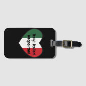 LABEL LUGGAG - Italiaans thema. tekst Bagagelabel (Voorkant (horizontaal))