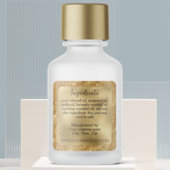 Label luxe goud glinster ingrediënten