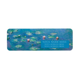 LABEL MAET "WATERLIES" FINE ART RETURN ADRES LABEL