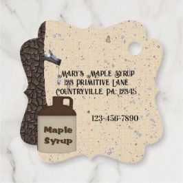 Label Maple Syrup Product Hang