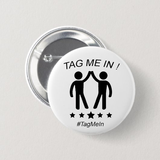 Label me binnen ronde button 5,7 cm (Voorkant /achterkant)