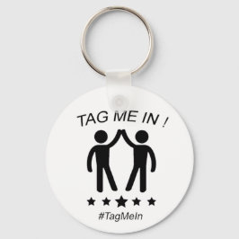 Label me binnen sleutelhanger