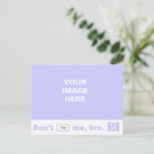 Label me niet, bro! briefkaart (Staand voorkant)