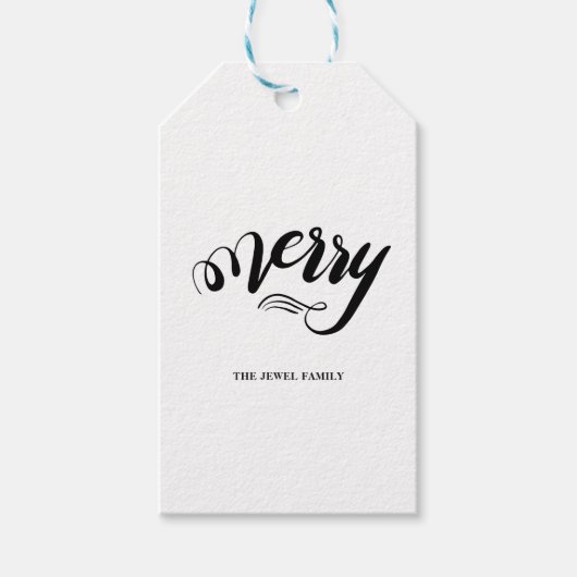 label met cadeau voor bladeren en scripts cadeaulabel (Voorkant)