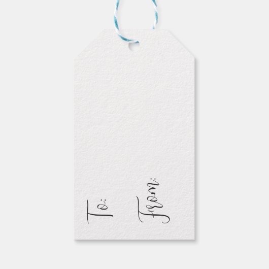 Label met cadeau voor blauw en gouden kerstsnowman cadeaulabel (Achterkant)