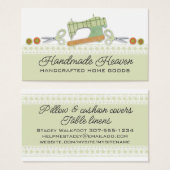 Label met cadeau voor naaimachine-schaar visitekaartjes (Voorkant /achterkant)