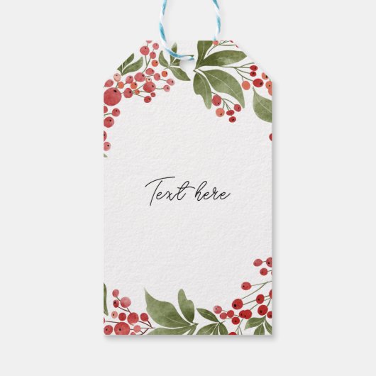 Label met cadeau voor prettige kerstcadeautjes cadeaulabel (Achterkant)