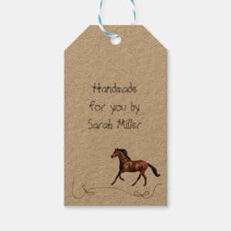 Label met cadeau voor rondzwervende paardenpenkaar cadeaulabel