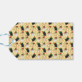 Label met cadeau voor zwarte katjes voor kerstmis cadeaulabel (Achterkant Horizontaal)