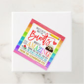 Label met cadeautjes voor de rugzak (In situ)