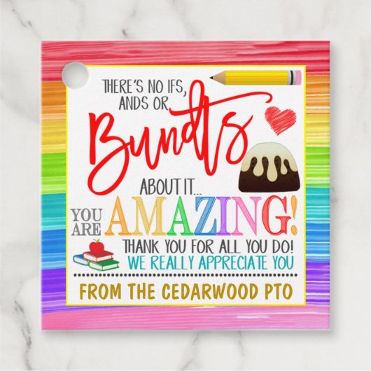 Label met cadeautjes voor de rugzak (Voorkant)