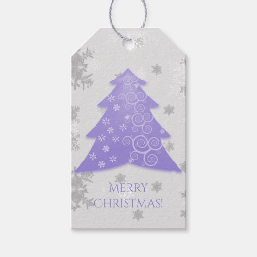 Label met cadeautjes voor kerstbomen met lavendel cadeaulabel (Voorkant)