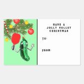 Label met cadeautjes voor kerstfeestdagen (Voorkant)