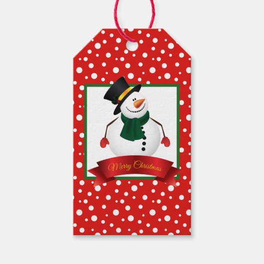 Label met cadeautjes voor kerstmis cadeaulabel (Voorkant)