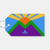 Label met de vlag van Manitou Springs Cadeaulabel (Achterkant Horizontaal)