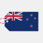 Label met de vlag van Nieuw-Zeeland Cadeaulabel (Achterkant Horizontaal)