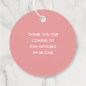 Label met een staartrottoirband voor het strand (Achterkant)