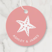 Label met een staartrottoirband voor het strand (Voorkant)