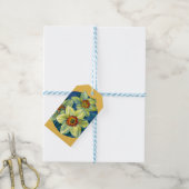 Label met gele cadeau voor lente-daffodil cadeaulabel (Met Touw)