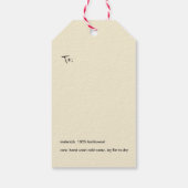 Label met geschenk voor schapenvlees cadeaulabel (Achterkant)