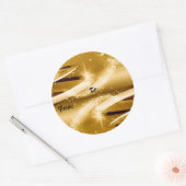 Label met gouden kerstcadeaus (Envelop)