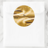 Label met gouden kerstcadeaus (Tas)