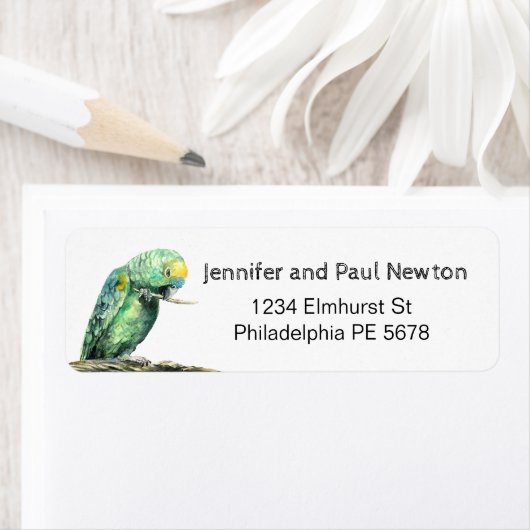 label met het groene retouradres (Insitu)