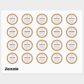 Label met kennisgeving allergie voor rustieke bakg (Vel)