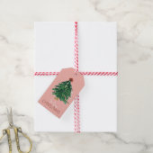Label met kerstbomen cadeaulabel (Met Touw)