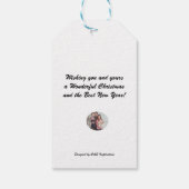 Label met kerstbomen cadeaulabel (Achterkant)