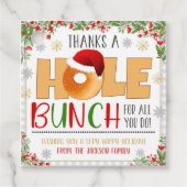 Label met kerstcadeau (Voorkant)