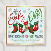 Label met kerstcadeau (Voorkant)