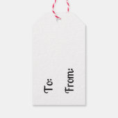 Label met kerstcadeau cadeaulabel (Achterkant)