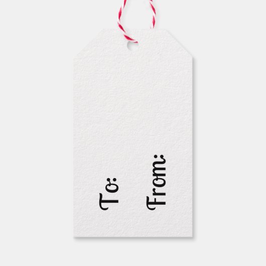 Label met kerstcadeau cadeaulabel (Achterkant)