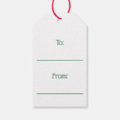 Label met kerstcadeau cadeaulabel (Achterkant)