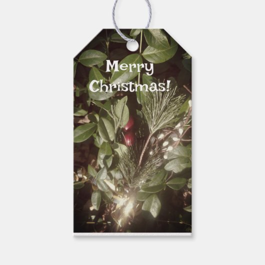 Label met kerstcadeau cadeaulabel (Voorkant)