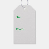 Label met kerstcadeau cadeaulabel (Achterkant)