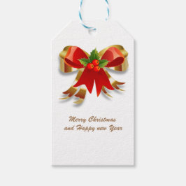 Label met kerstcadeau cadeaulabel