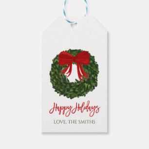 Label met kerstcadeau voor Boxwood Cadeaulabel