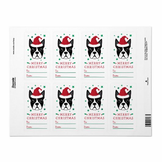 Label met kerstcadeau voor de grote kerstman van B (Full Sheet)