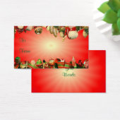 Label met kerstcadeau voor deco visitekaartjes (Bureau)